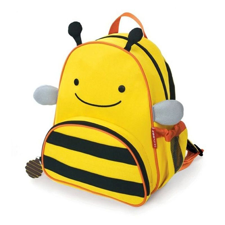 żółty plecak w kształcie pszczoły dla przedszkolaka